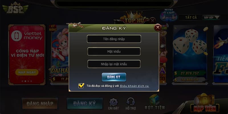 Những lưu ý quan trọng khi Đăng ký B52club